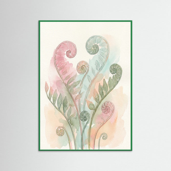 Green Wood Blushing Blooms