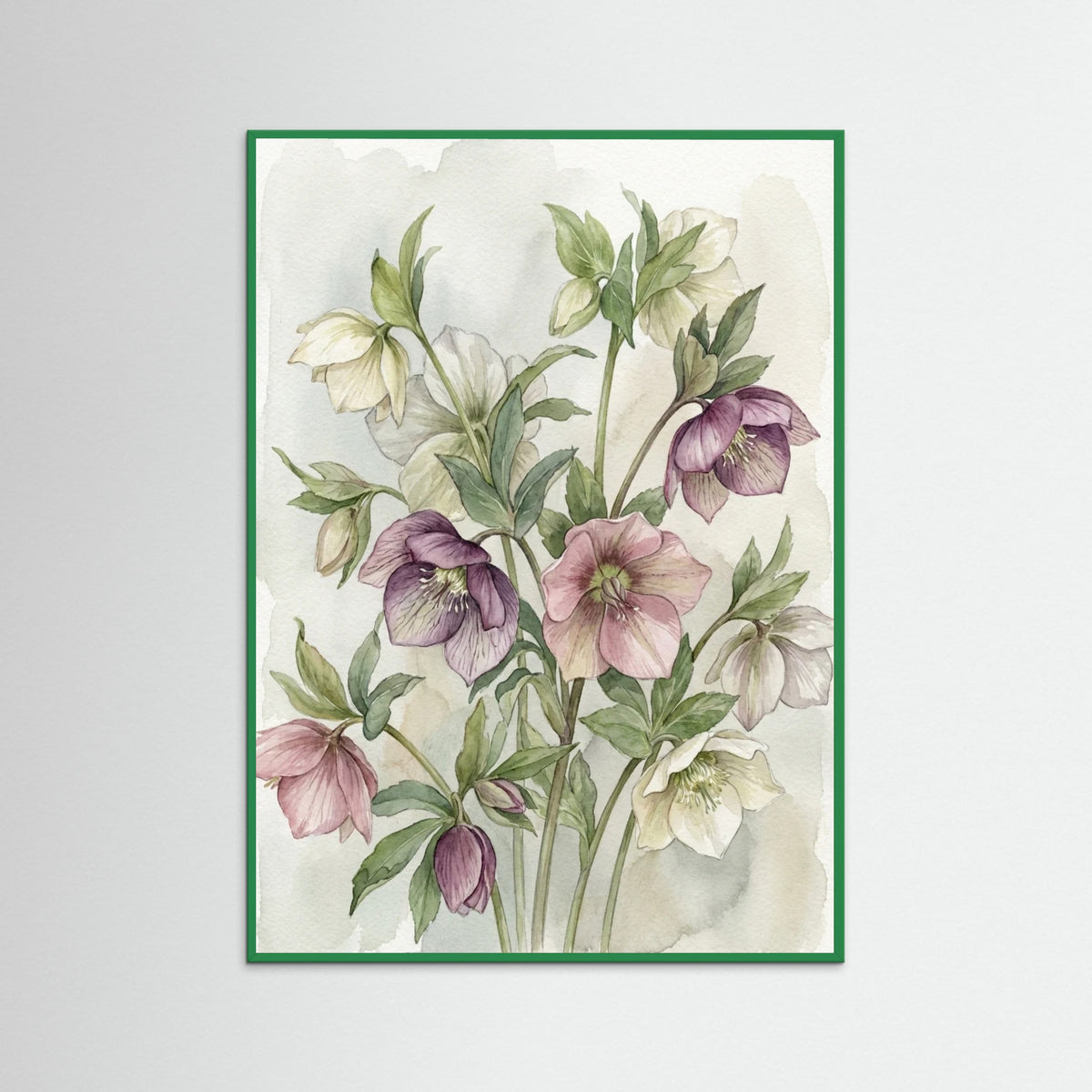 Green Wood Blushing Magnolias