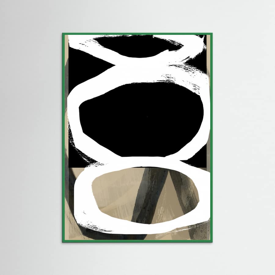 Bold Black On White No4 Poster – plakat og kunsttryk