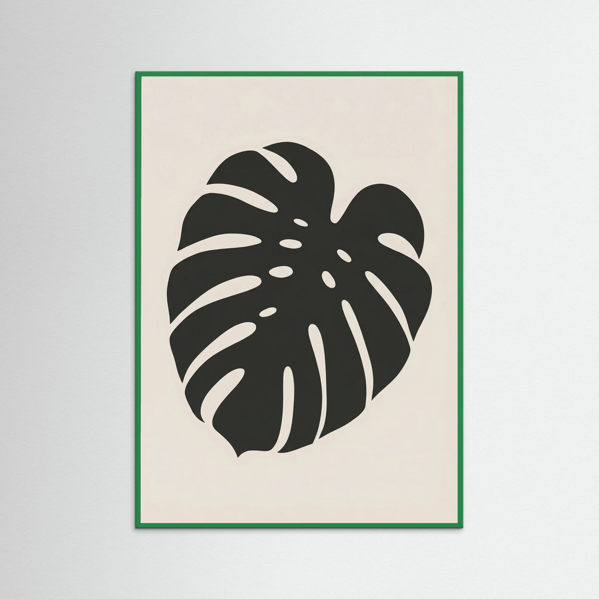 Green Wood Botanical Silhouette