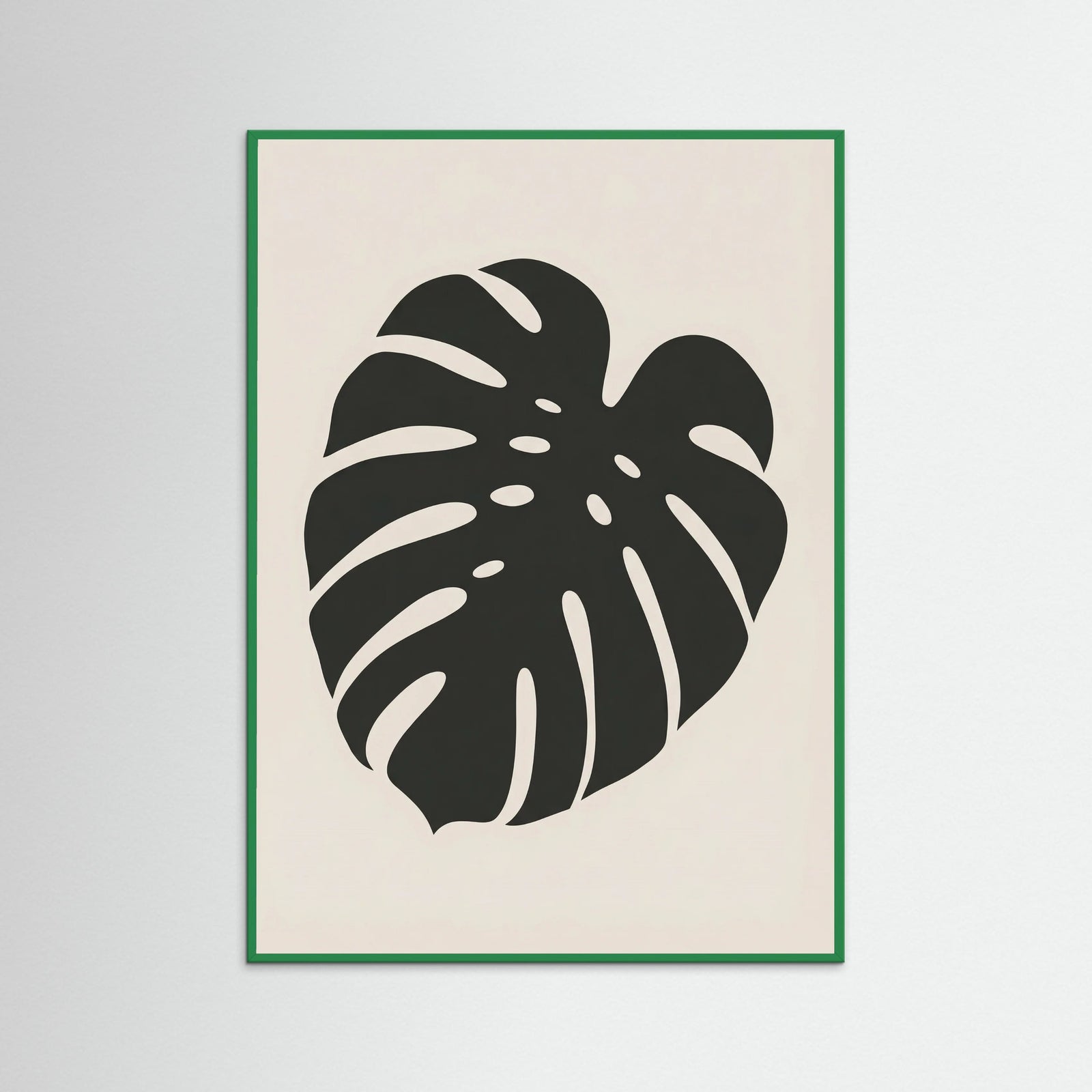 Green Wood Botanical Silhouette