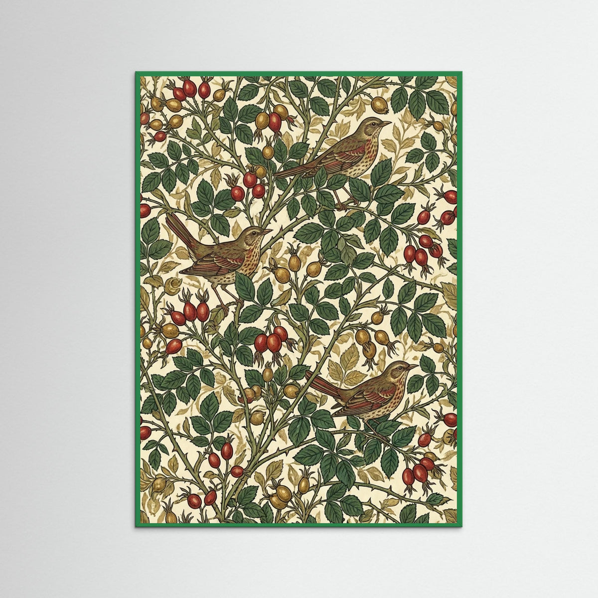 Green Wood Botanical Tapestry