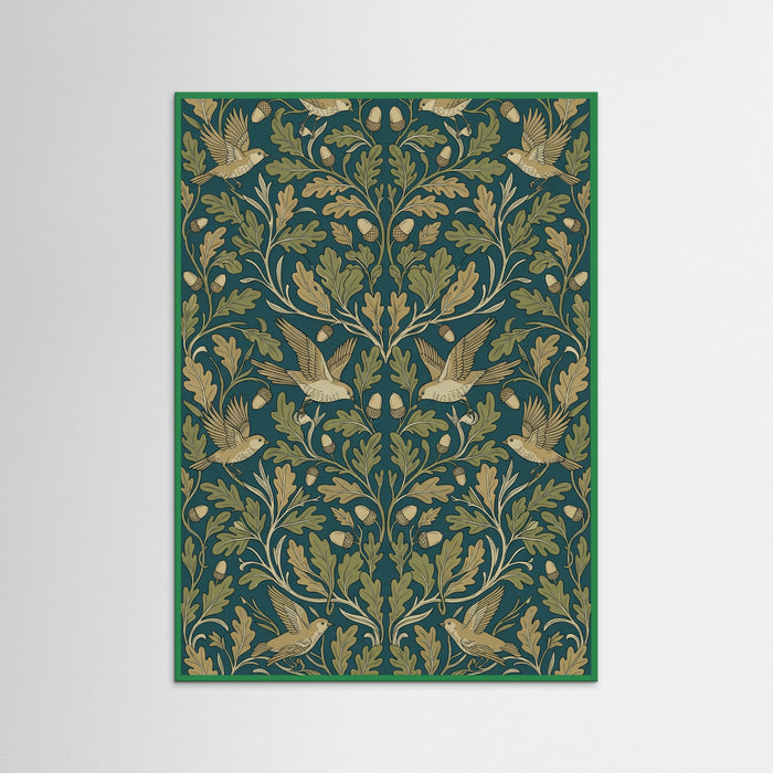 Green Wood Botanical Tapestry