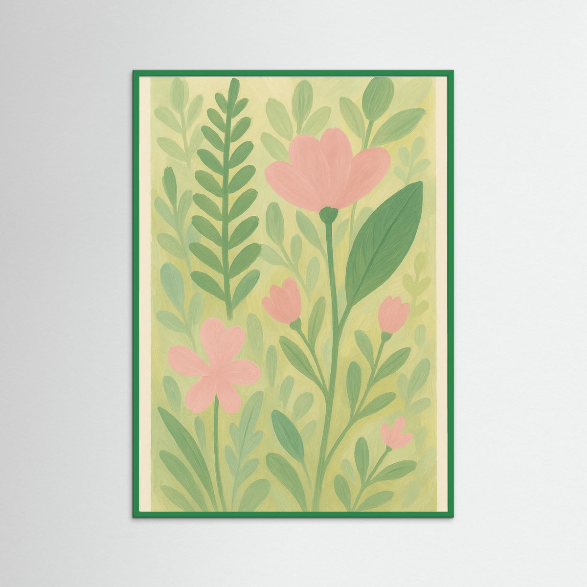 Green Wood Brushstroke Bliss