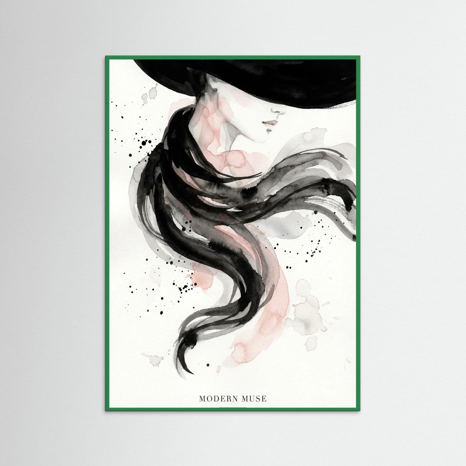 Green Wood Brushstroke Chic