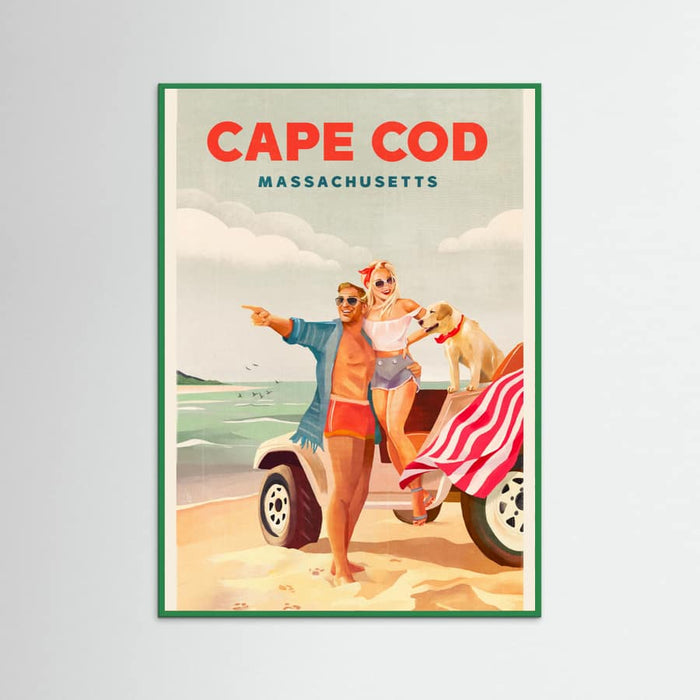 Green Wood Cape Cod Massachusetts Summer Beach Art Poster