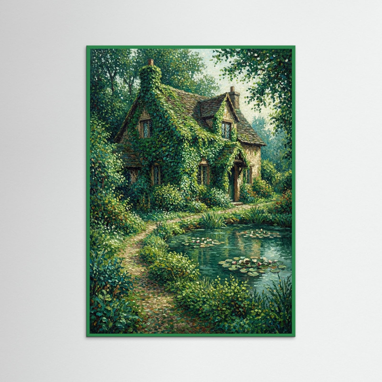 Green Wood Castle by Lake