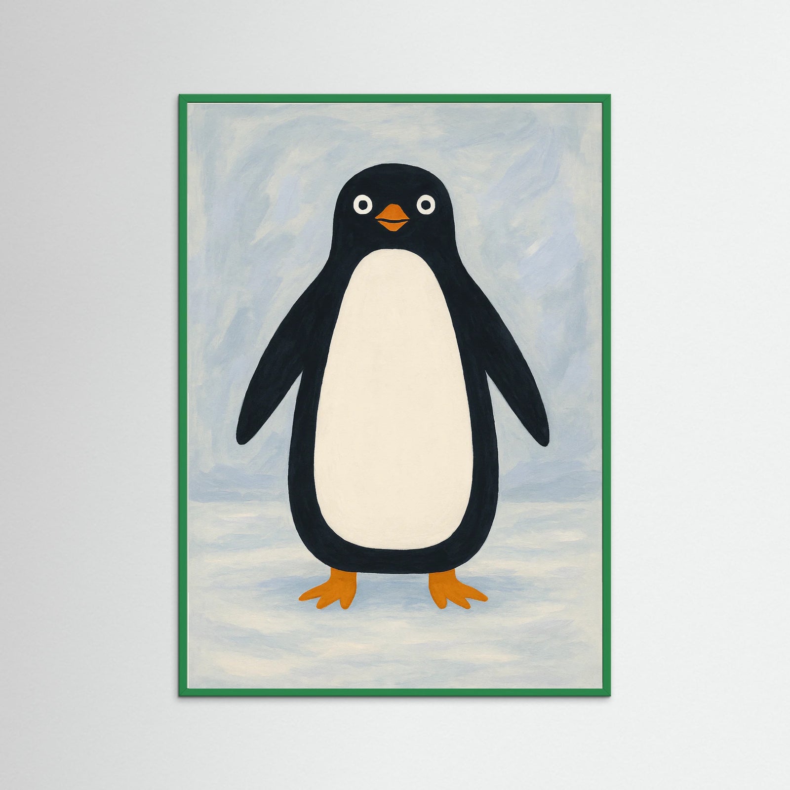 Green Wood Charming Penguin
