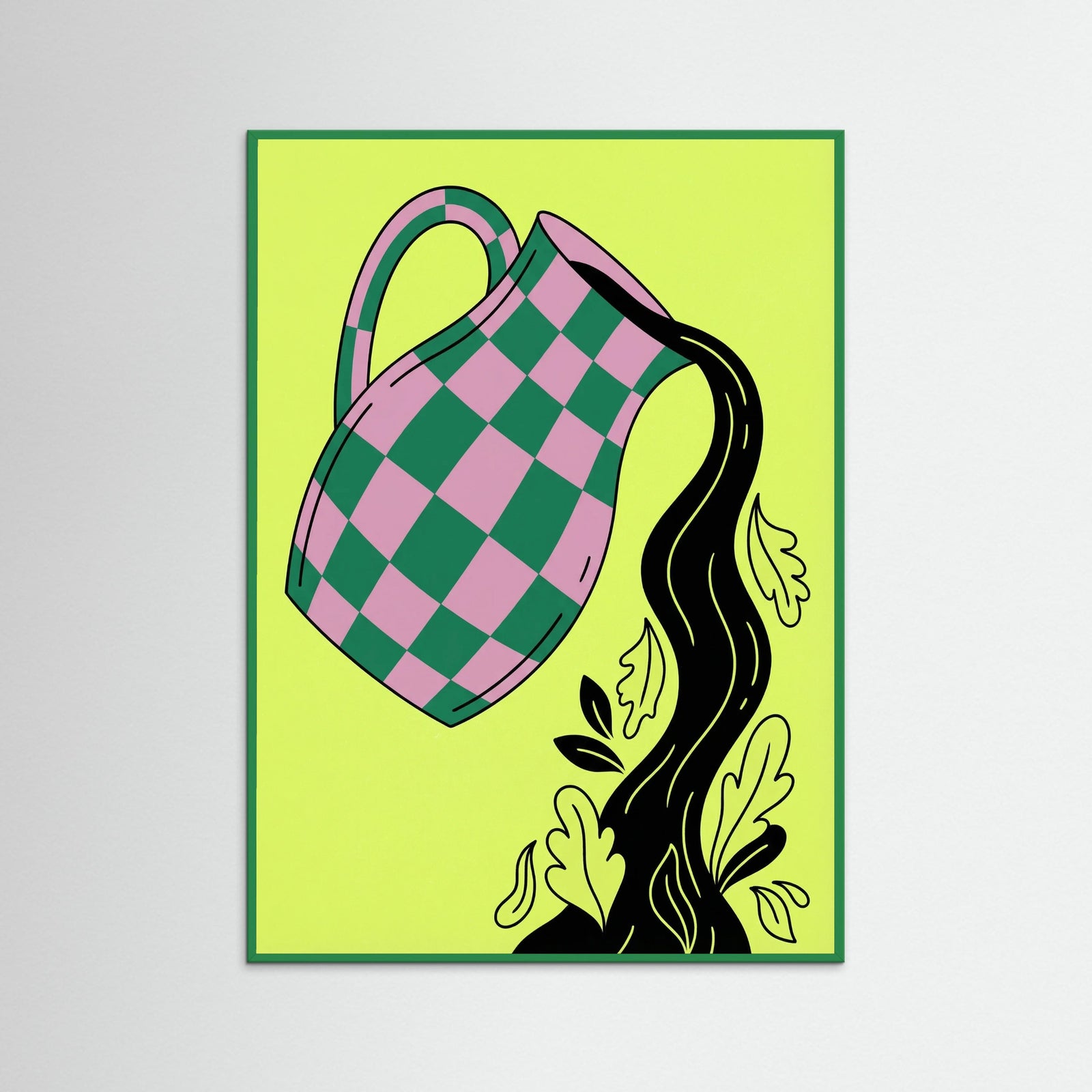 Green Wood Checkered Bloom