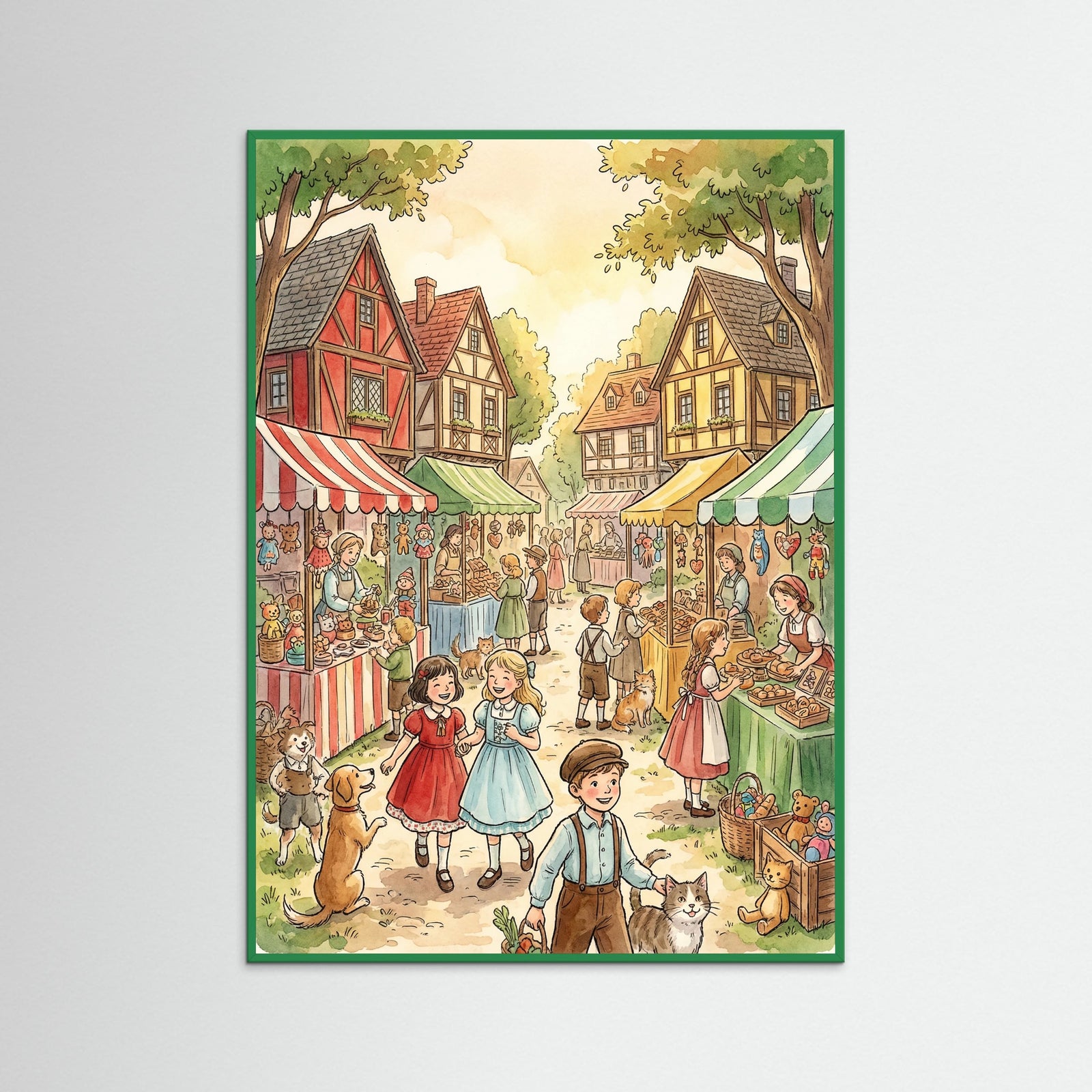 Green Wood Childhood Street Fun