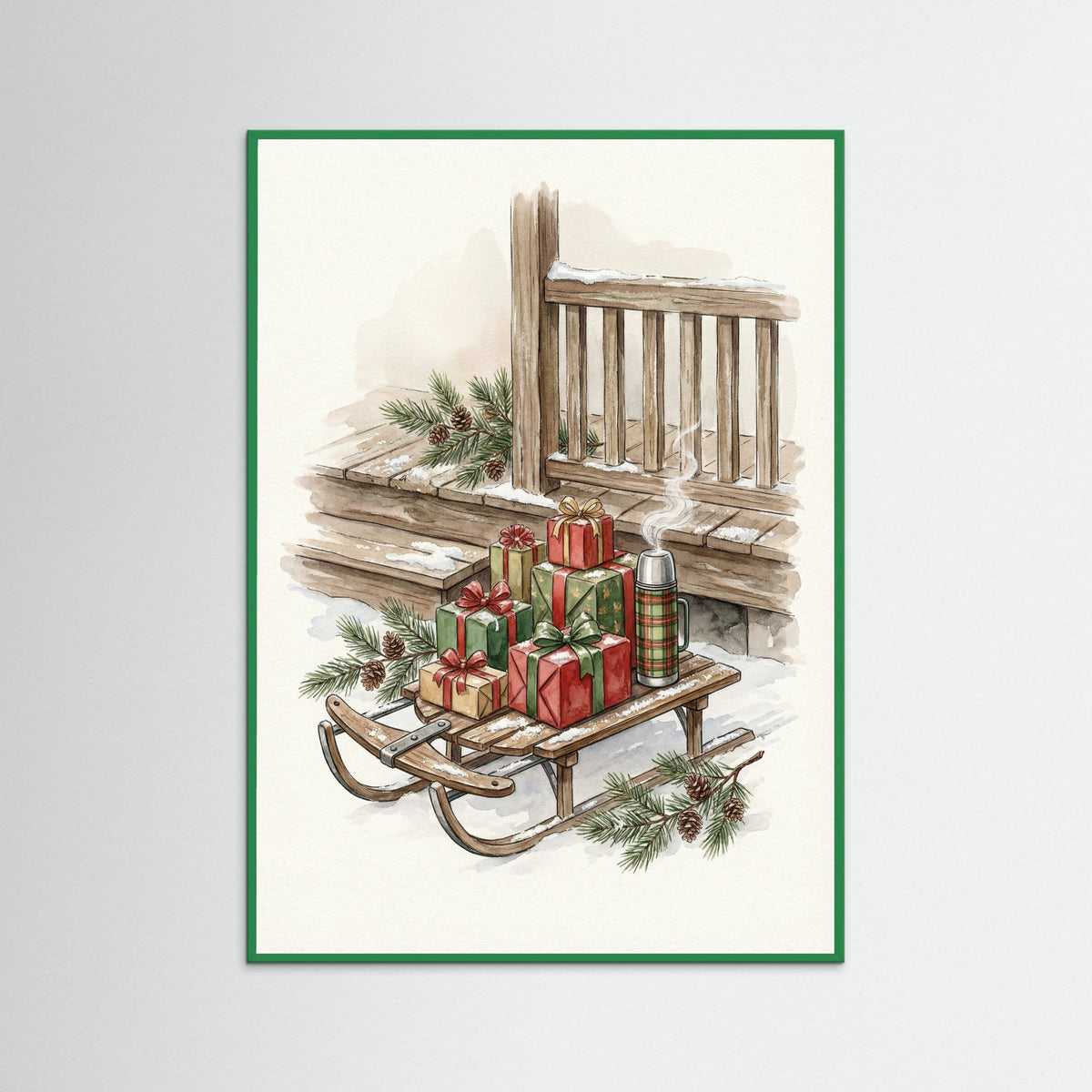 Green Wood Christmas Drive