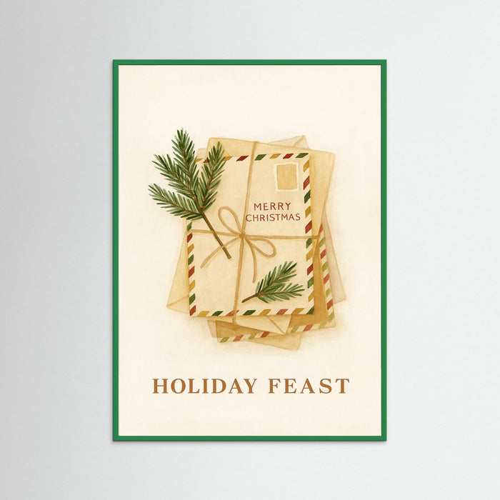 Green Wood Christmas Post