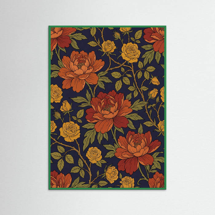 Green Wood Chrysanthemum Tapestry