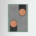 Circles on black background 2 Poster – poster and art print