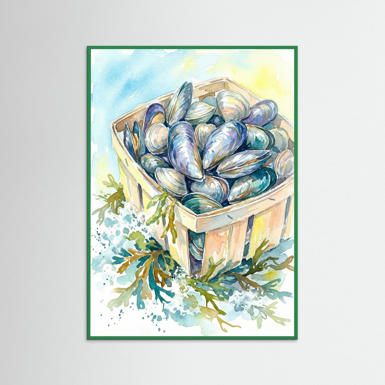 Green Wood Coastal Catch Still Life