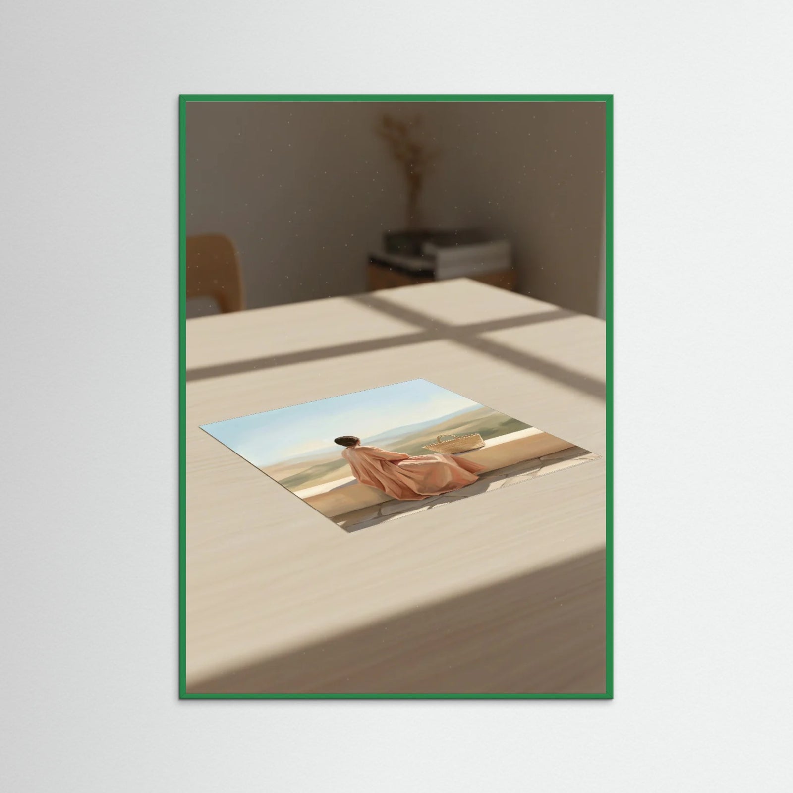 Green Wood Coastal Serenity Teal