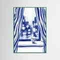Green Wood Cobalt Contemplation
