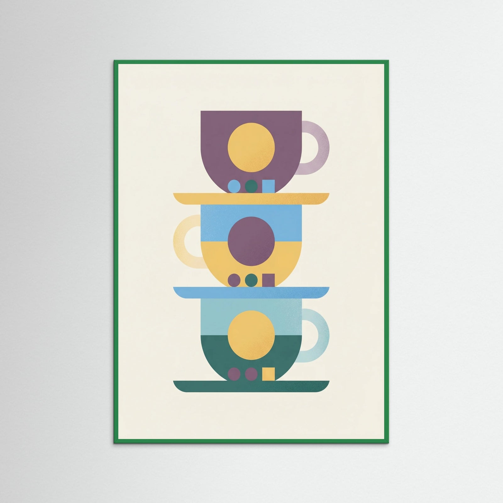 Green Wood Coffee Pot Abstraction