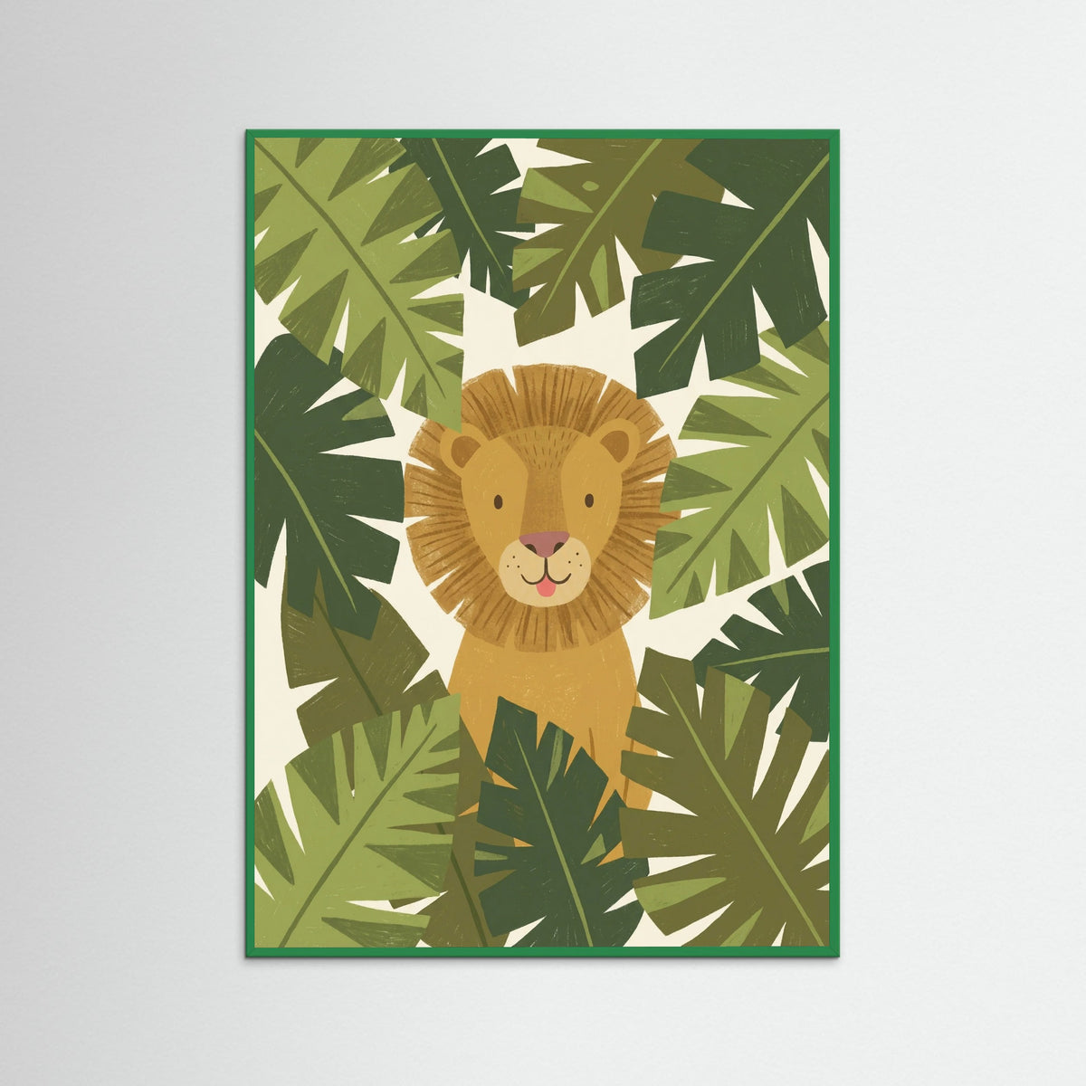 Green Wood Coiled Jungle Serpent