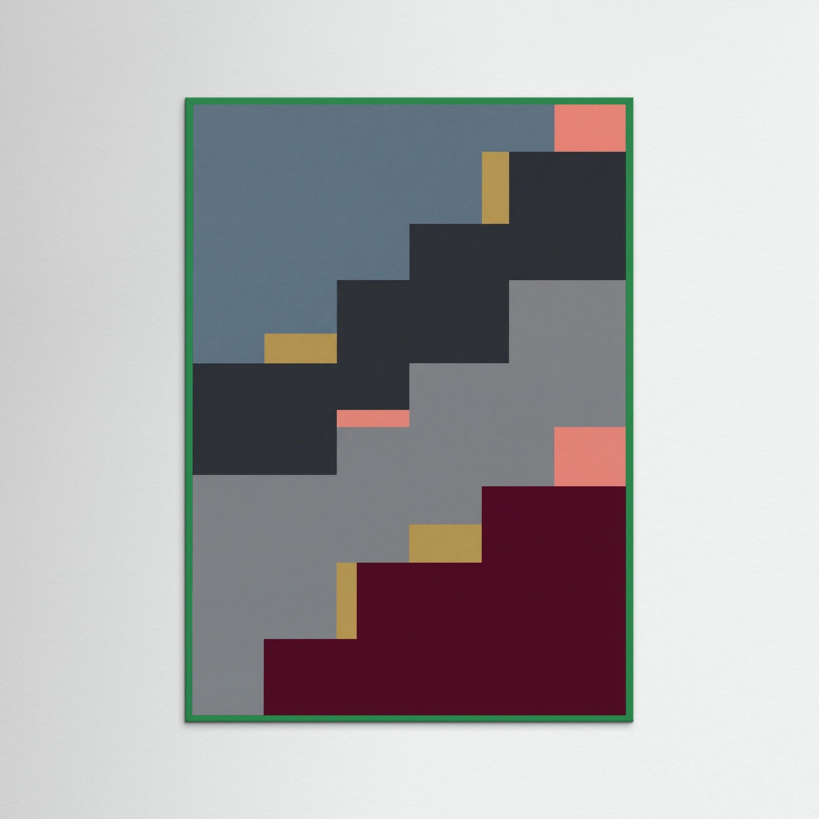 Green Wood Color Block Architecture