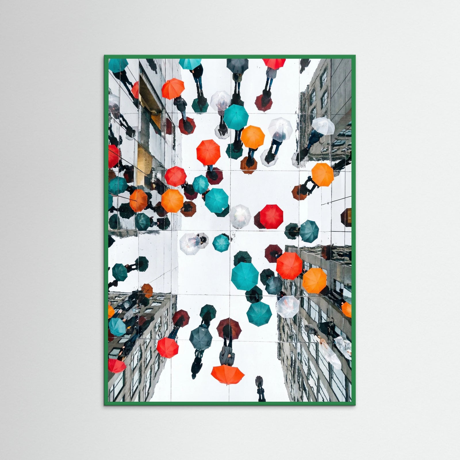 Green Wood Colorful Rain Promenade