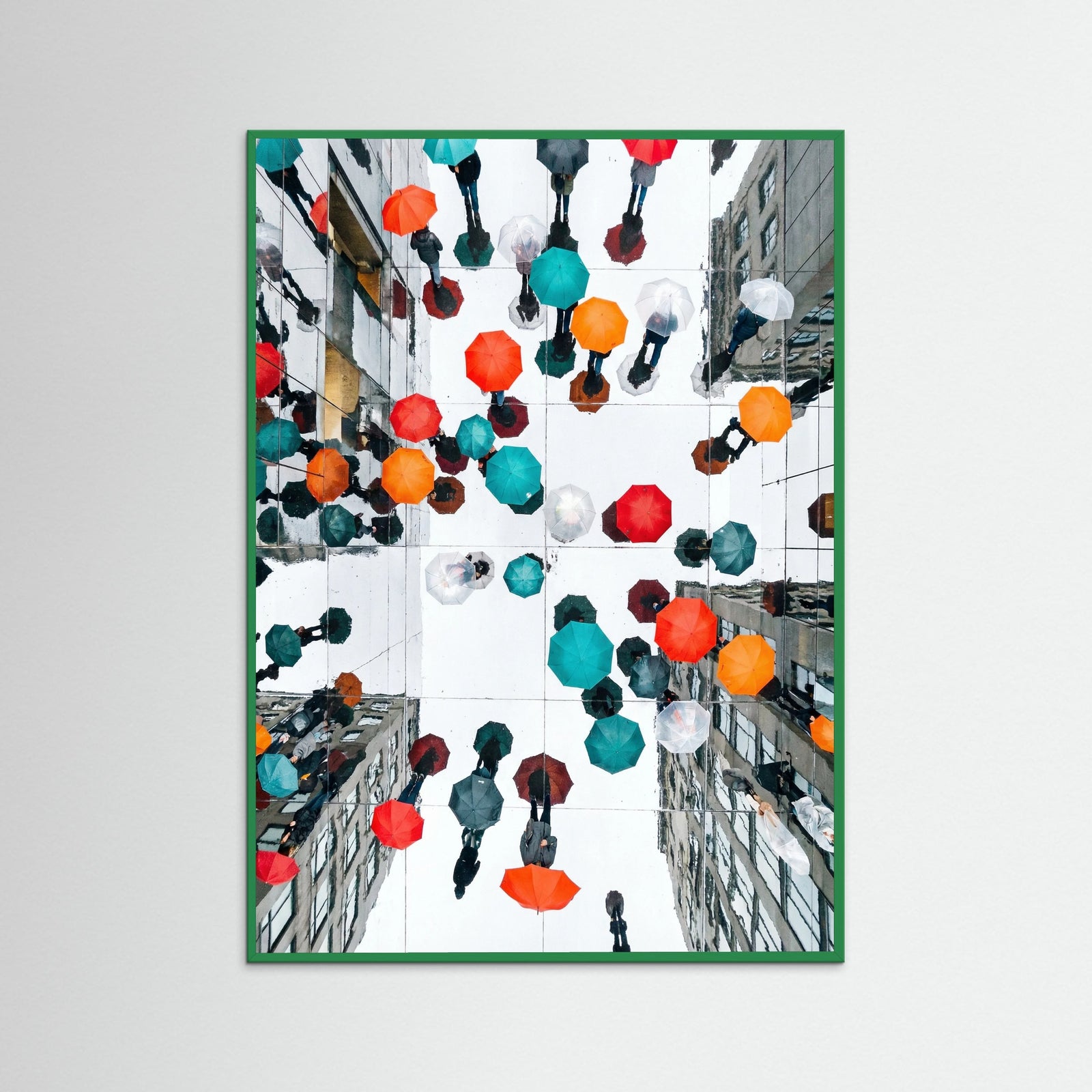 Green Wood Colorful Rain Promenade