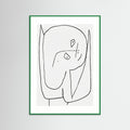 Green Wood Contemplative Figure