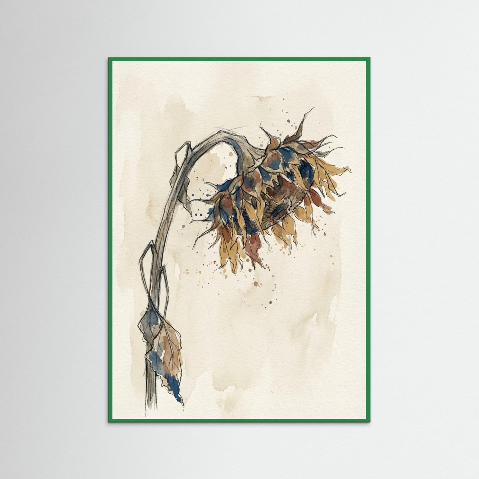 Green Wood Contorted Recline