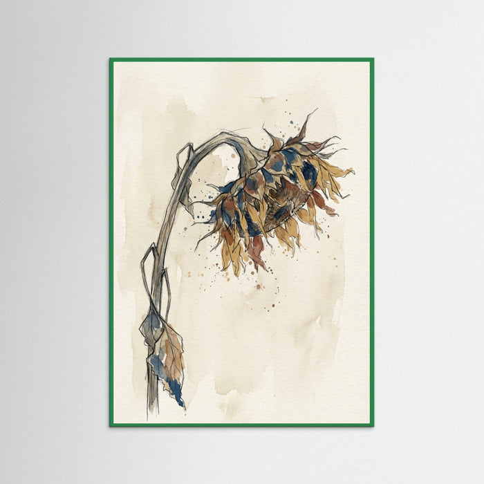 Green Wood Contorted Recline