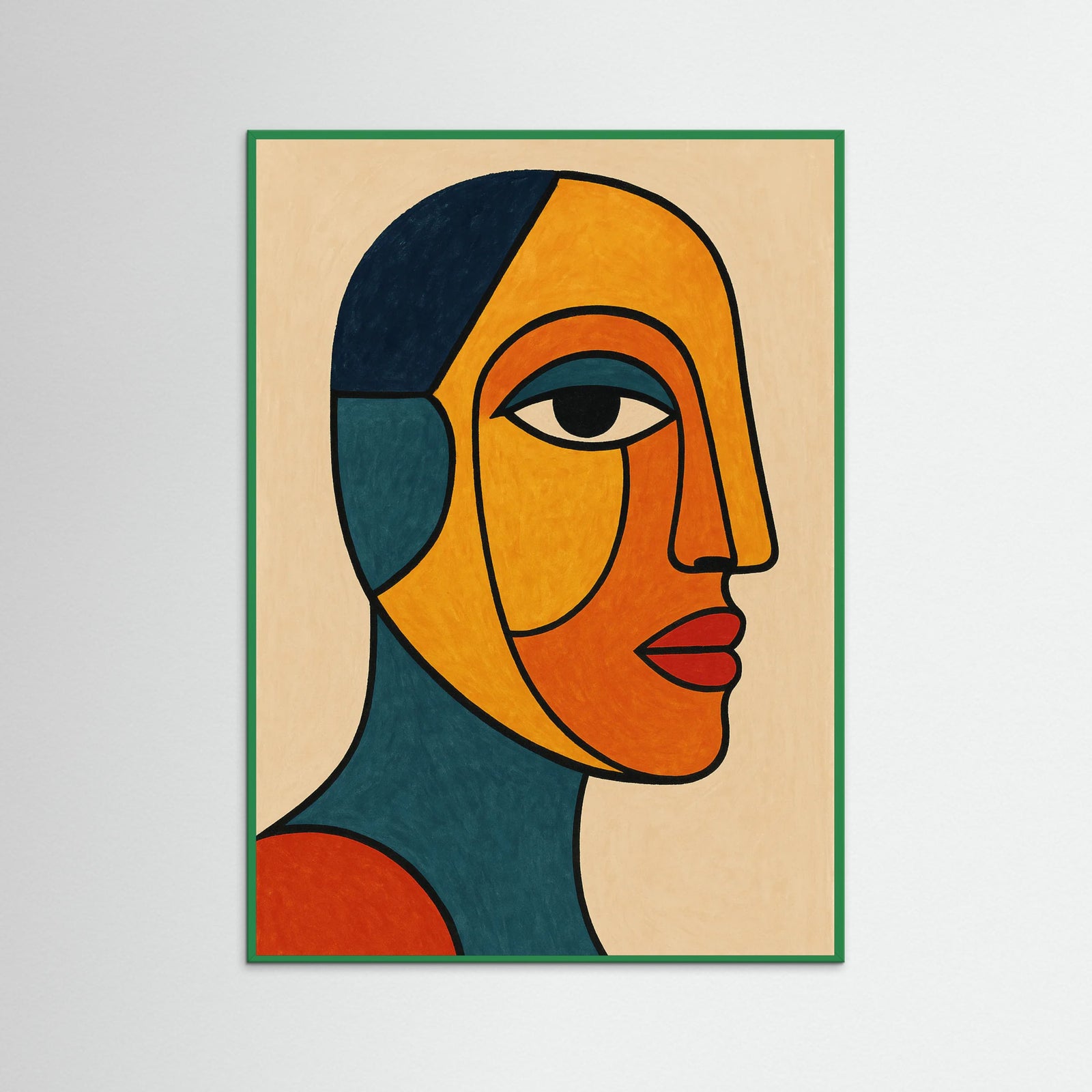 Green Wood Contour Elegance