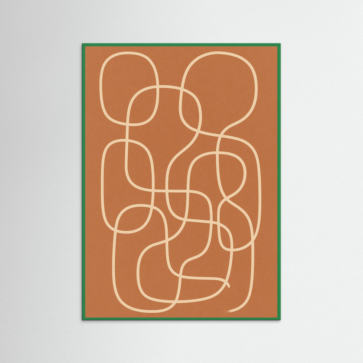 Green Wood Contour Puzzle