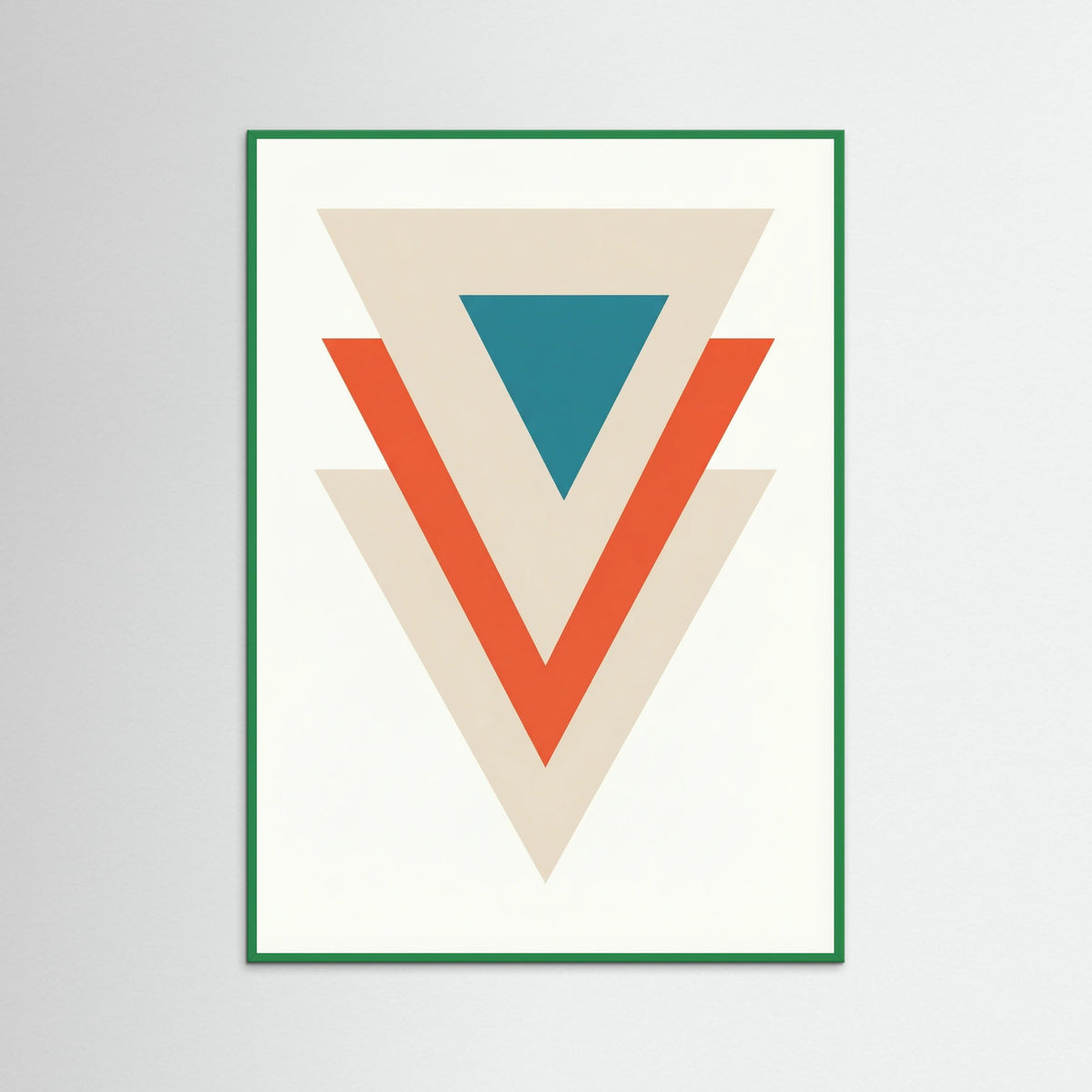 Green Wood Contrasting Circles