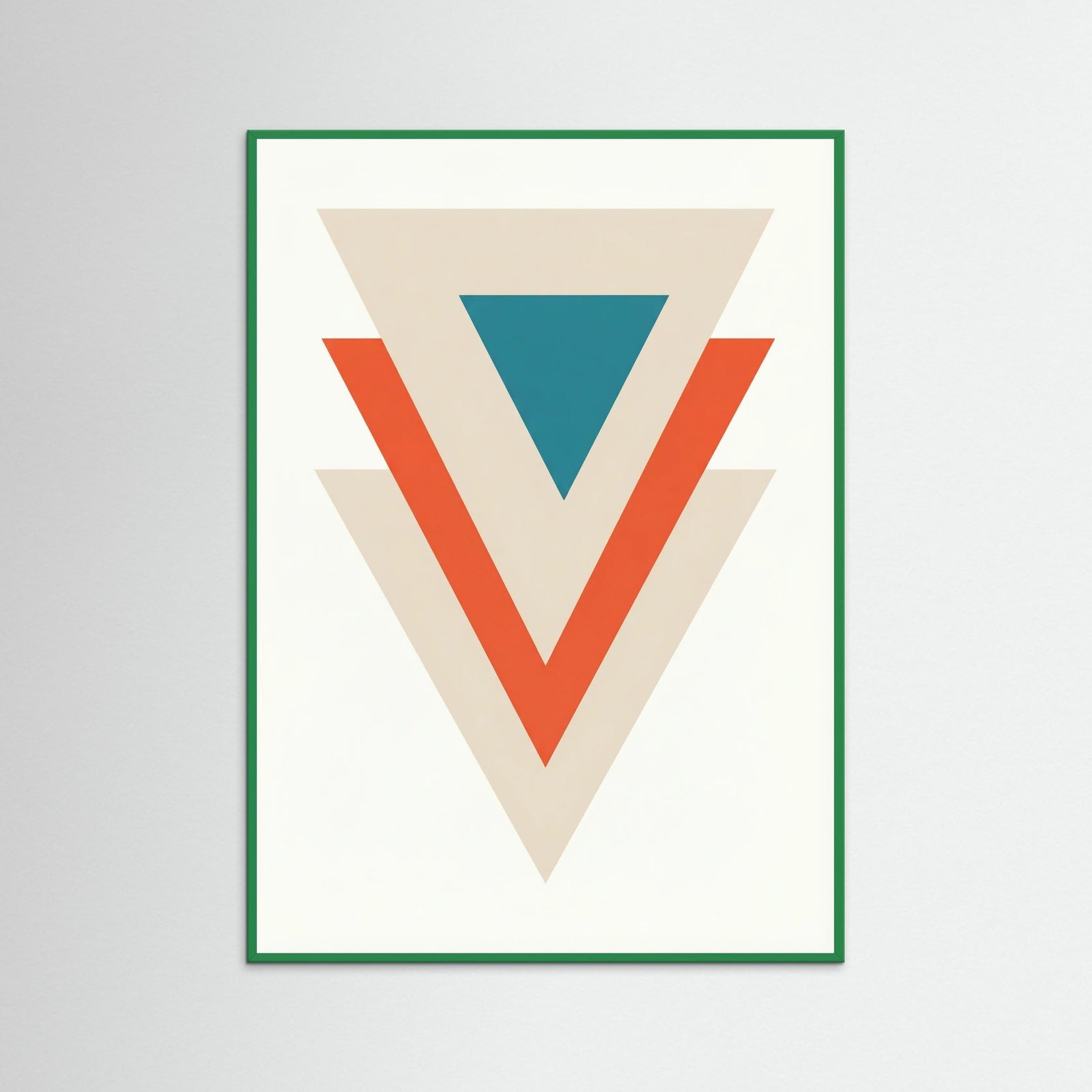 Green Wood Contrasting Circles