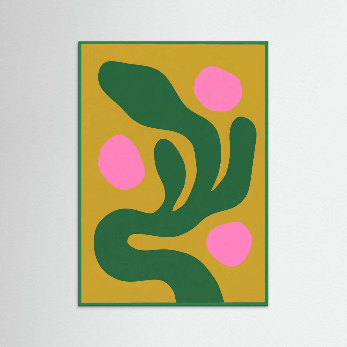 Green Wood Coral Leaf Cutouts