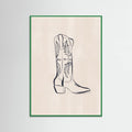 Póster Cowboy Boots By Ivy Green Illustrations – póster e impresión artística