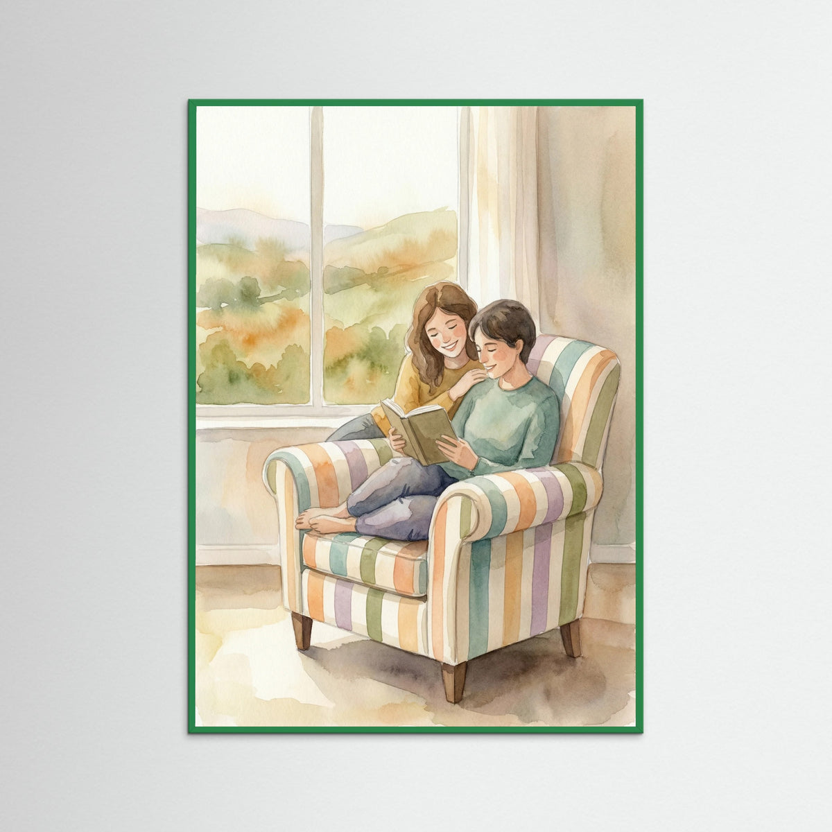 Green Wood Cozy Embrace