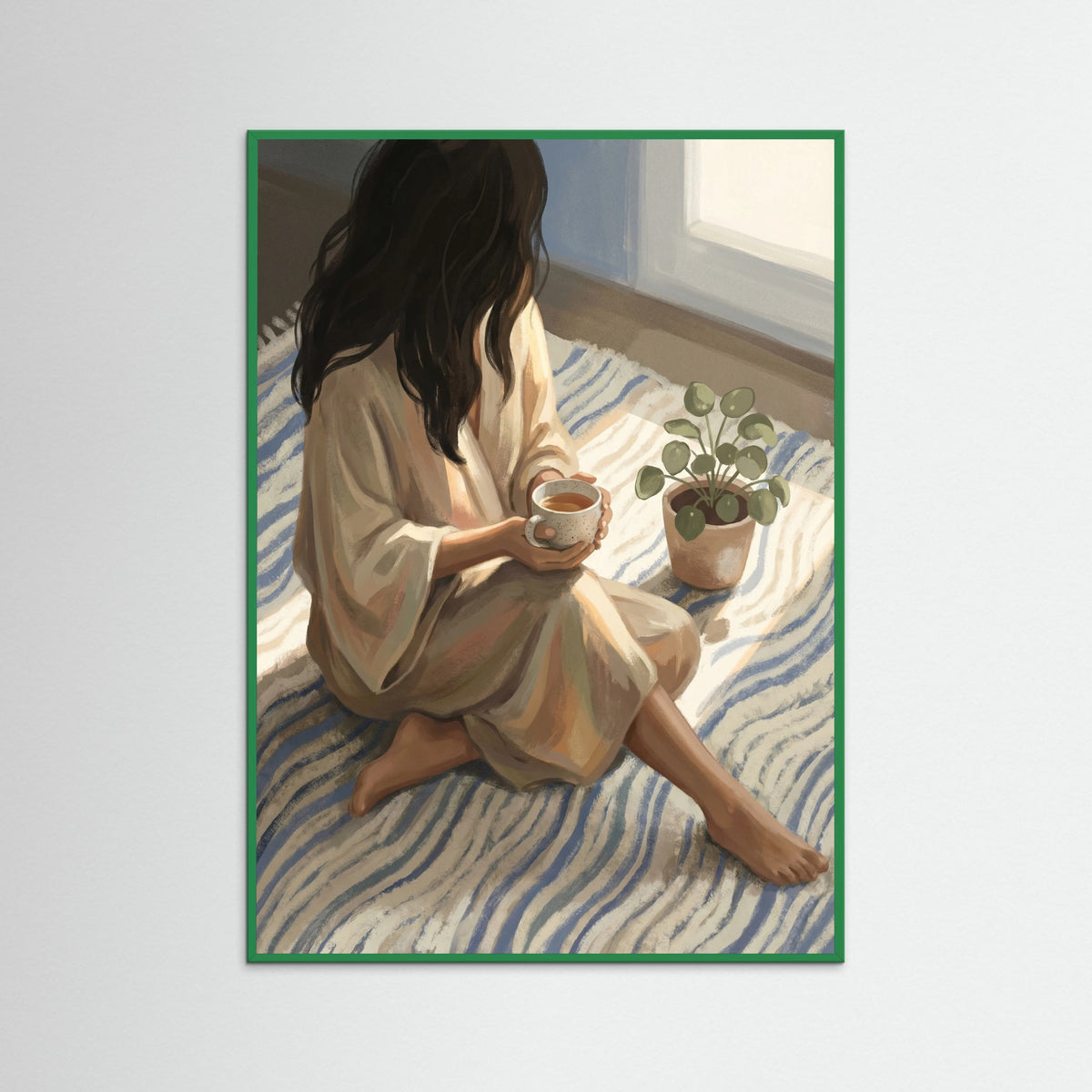 Green Wood Cozy Morning Read