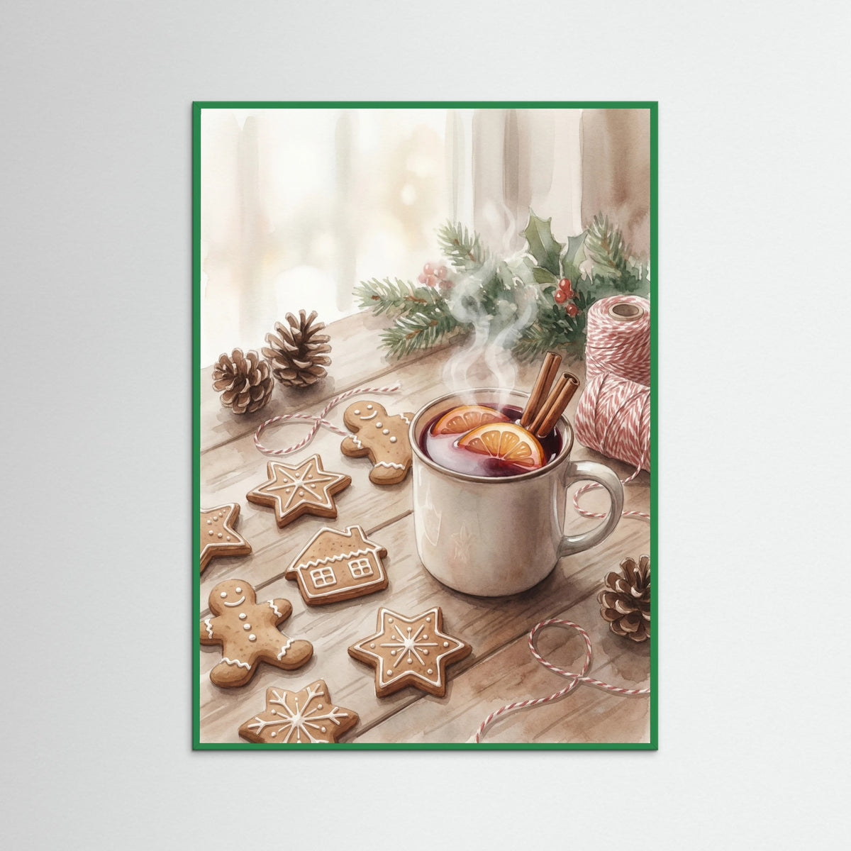 Green Wood Cozy Winter Mug