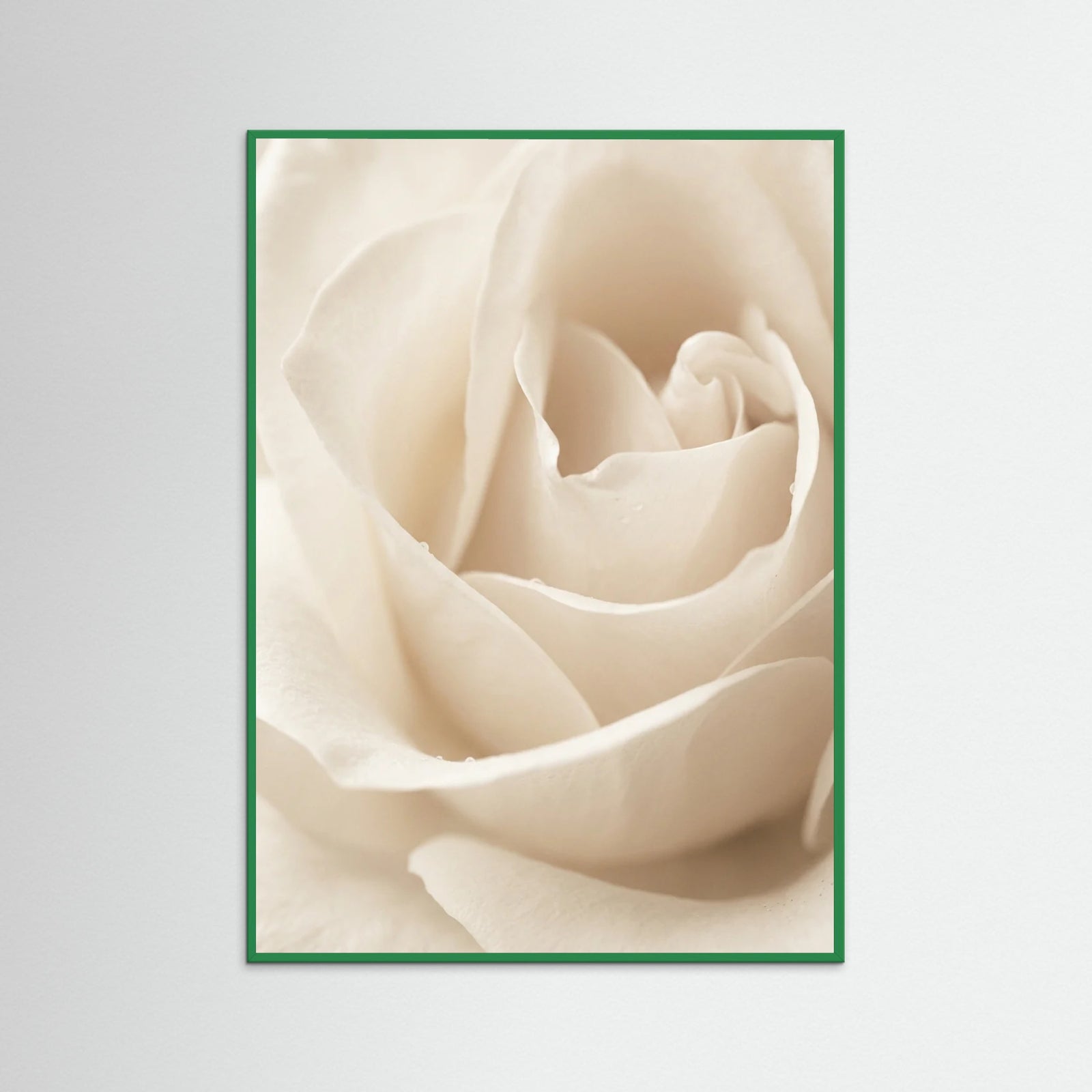 Green Wood Creamy Blooms