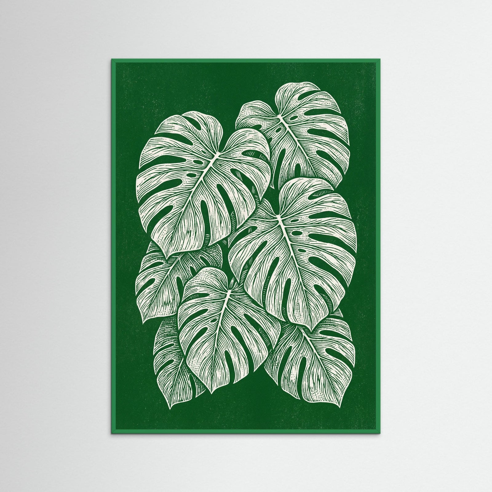 Green Wood Crimson Bloom White