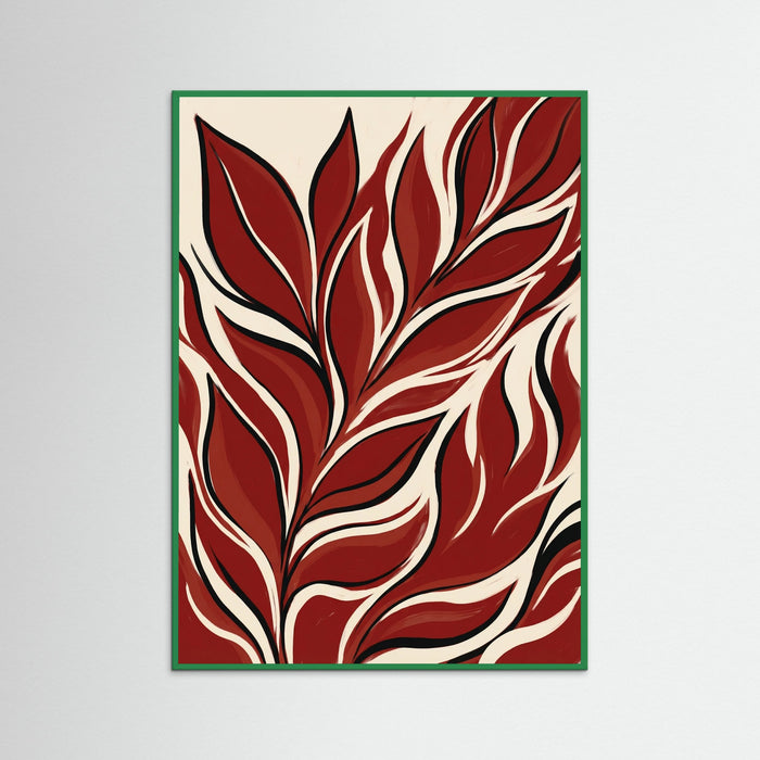 Green Wood Crimson Bloom