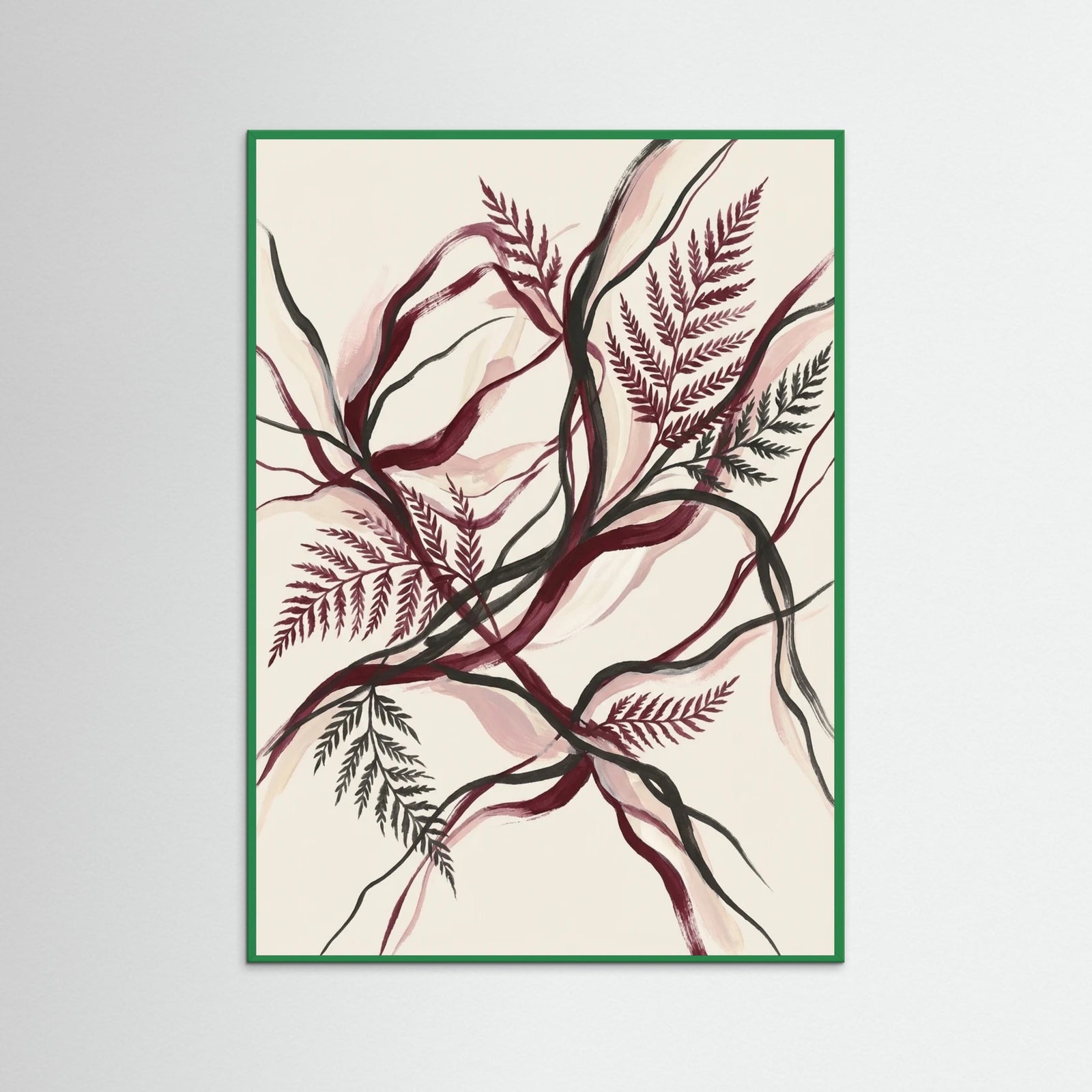 Green Wood Crimson Bloom