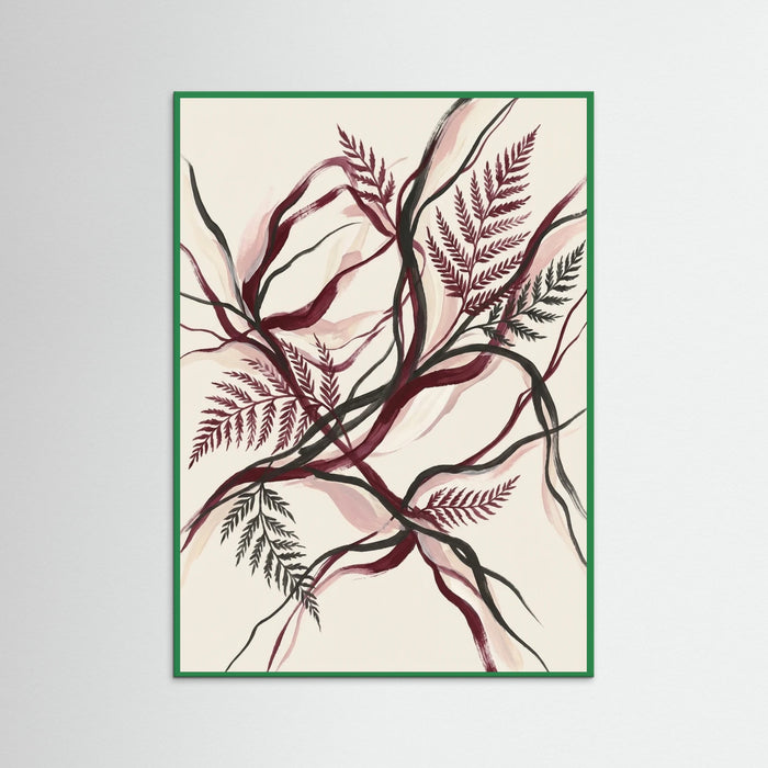 Green Wood Crimson Bloom