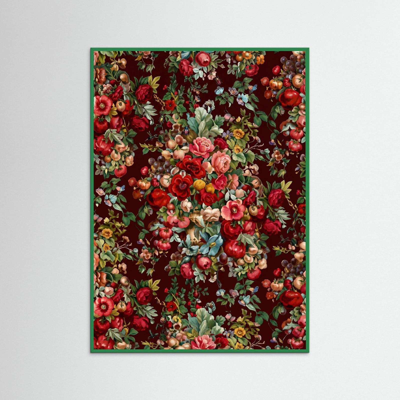 Green Wood Crimson Bloom