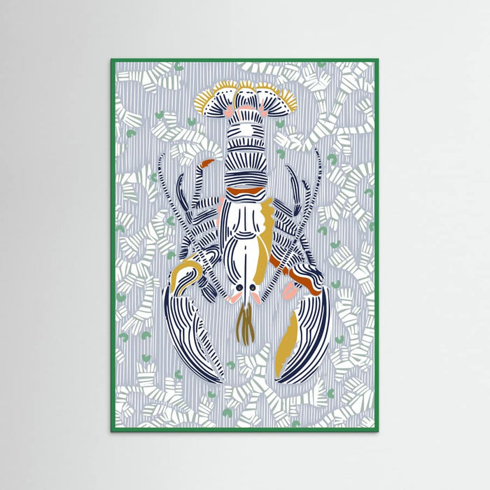 Crustacean Core grey -juliste – juliste ja taidepainatus