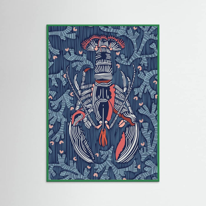 Crustacean Core navy Poster – poster and art print