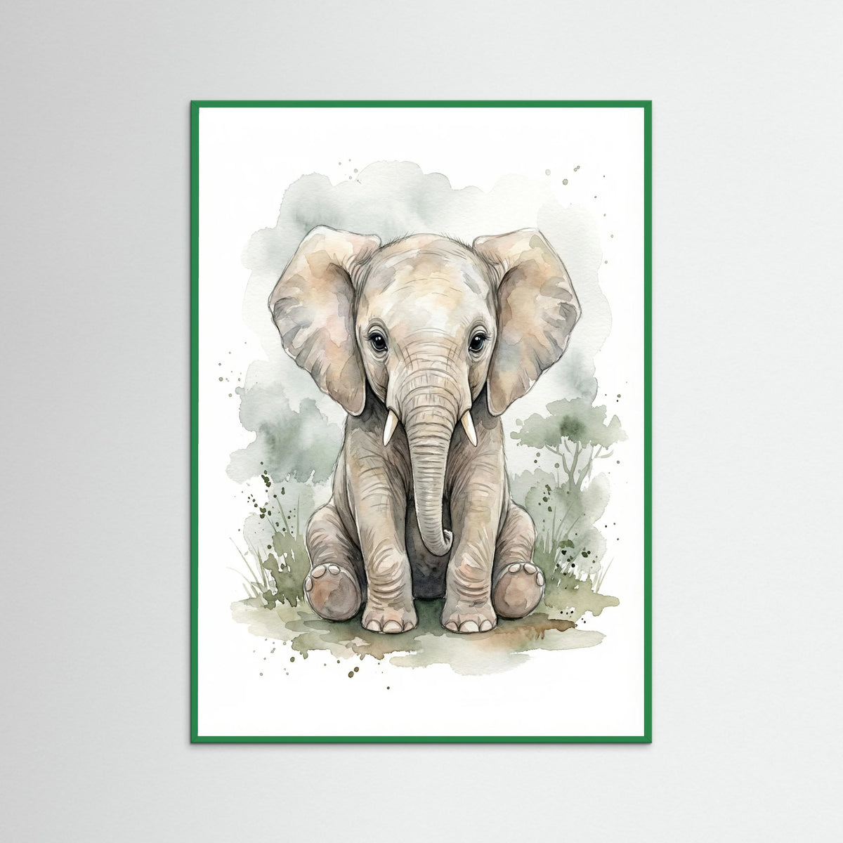 Green Wood Curious Cheetah Cub