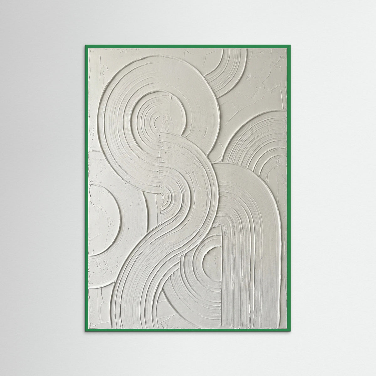 Green Wood Curved Relief