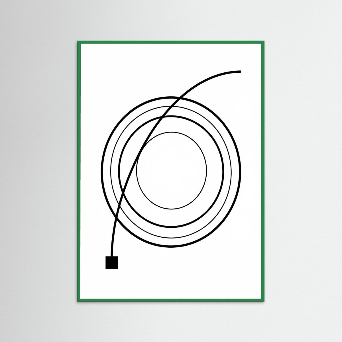 Green Wood Curved Trajectory