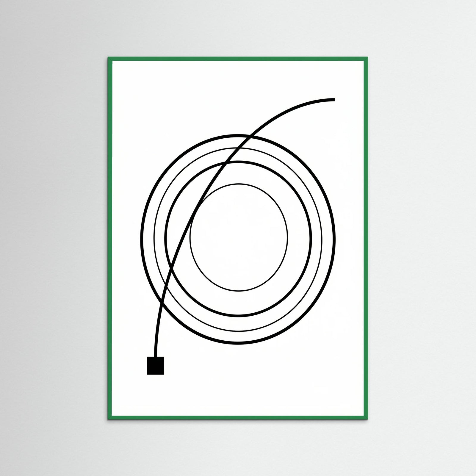 Green Wood Curved Trajectory